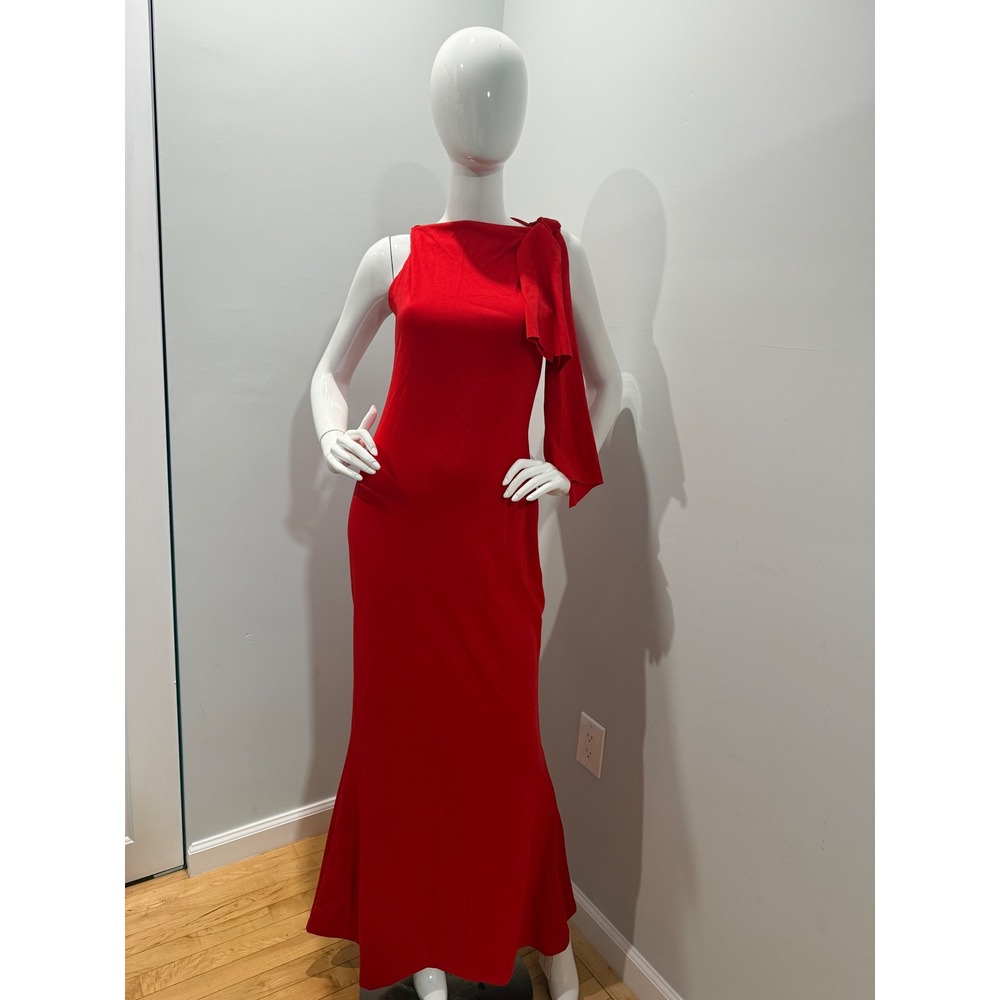 Commense Beloved Knotted Sleeveless Long Dress Red size M - Picture 9 of 11